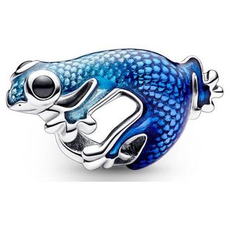 Pandora Ladies Sterling Silver Metallic Blue Gecko Charm