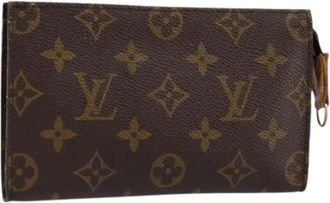 Louis Vuitton Pre-owned Vintage Canvas Clutch - Dames - Vintage Clutch - Bruin - ONE Size - Vintage
