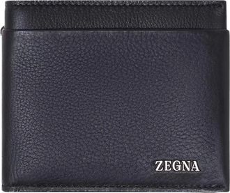 Ermenegildo Zegna Wallets & Cardholders, male, Blue, Size: ONE SIZE Secondskin Billfold Wallet