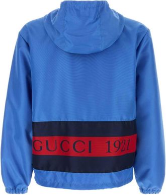 Gucci Mens Nylon Jacket Blue