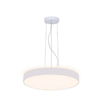 Trade Shop Trade Shop - 60cm C&iacute;rculo Colgante Ara&ntilde;a Led 65w L&aacute;mpara Arriba Abajo Moderno 2 Luz Temperaturas - Blanco