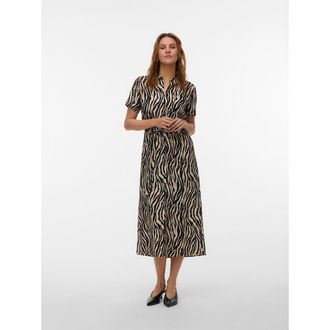Vero Moda Bedrukte jurk met korte mouwen en riem
