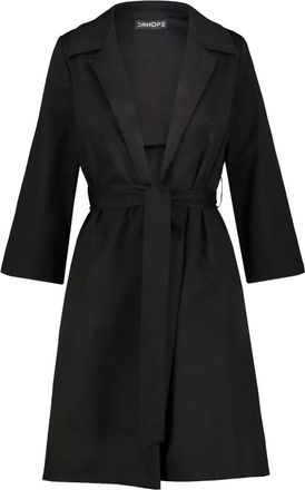 DRHOPE Caban belted coat - Black