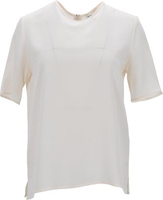 Etro Etro blouse met korte mouwen van witte zijde