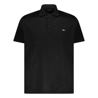 Paul & Shark Paul & Shark, Polo Shirts, male, Black, Size: 3XL Aqua Touch Cotton Polo