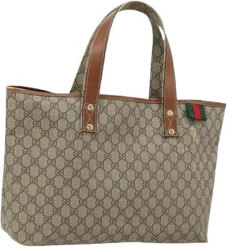 Gucci Pre-owned Tote Bags, female, Beige, Size: ONE SIZE Pre-owned Vintage Tote Bag