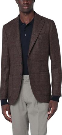 Santaniello Wollen jassen - Heren - Blazers - Bruin - M - Wol - Jassen