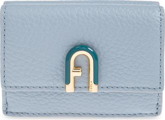 Furla Accessoires, Dames, Blauw, ONE Size, Leer, Idea Small Wallet