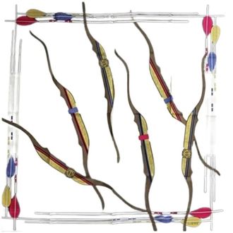 Loewe Pre-owned Scarves, female, Multicolor, Size: ONE SIZE Pre-owned Silk Scarf