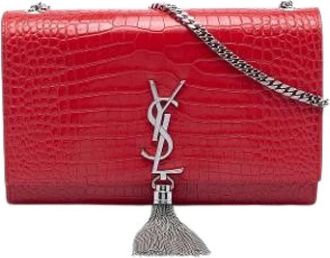 Saint Laurent Pre-owned The Kate - Dames - Vintage Schoudertas - Rood - ONE Size - Leer - Vintage