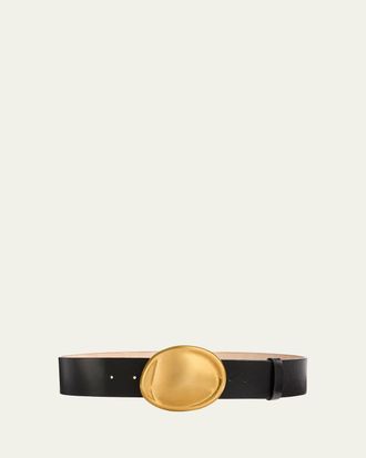 Khaite Keefe Leather Belt