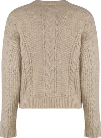 Max Mara Womens Boxy Sweater Crasso Beige Polyamide