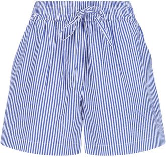 P.A.R.O.S.H. Blue Striped Shorts