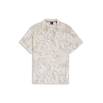 BOSS Regular-fit shirt with all-over print