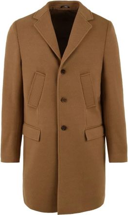 Daniele Alessandrini Jassen - Heren - Mantel - Bruin - L - Polyester - Jassen