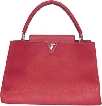 Louis Vuitton Pre-owned Handbags, female, Red, Size: ONE SIZE Pre-owned Parnassea Capucines GM