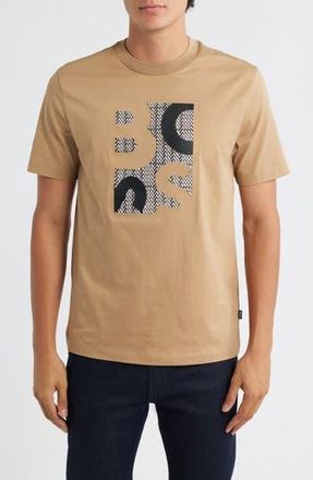 BOSS H-Thompson Graphic T-Shirt in Medium Beige at Nordstrom Rack, Size Small