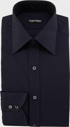 Tom Ford Mens Solid Dress Shirt