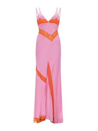 Msgm M. S.G. M. Dress With Lace Details