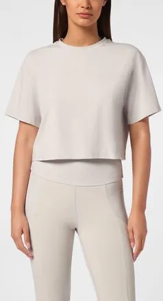 Plein Sport T-Shirt Round Neck Comfort Women in Grey at Nordstrom, Size Xx-Large