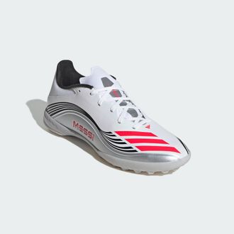 adidas adidas Performance Unisex F50 Messi League Turf Boots - White - Size UK 10.5