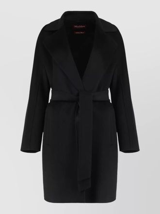 Max Mara cashmere wool coat belted midi length
