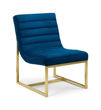 Netfurniture Leo Ivory & Chrome Office Chair in Royal
