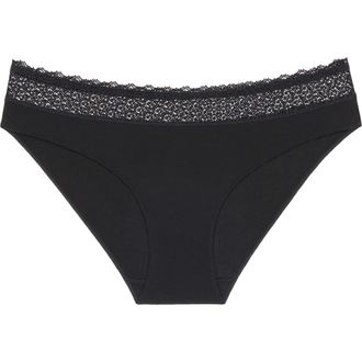 Triumph Feel of Modal Bikini Panties in Black at Nordstrom, Size X-Large