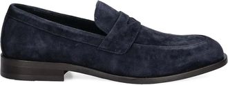 BOSS penny suede loafers - men - Fabric/Rubber/Suede - 46 - Blue