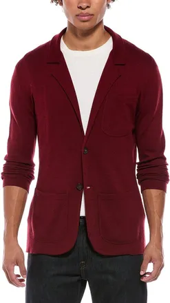 Isaia Wool, Silk & Cashmere-Blend Sweater Blazer