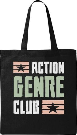 Generic Action Genre Club Natural Ecological Cotton Tote Bag Black