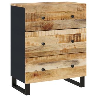 vidaXL Aparador De Madera Maciza De Mango 60x33x75 Cm Vidaxl