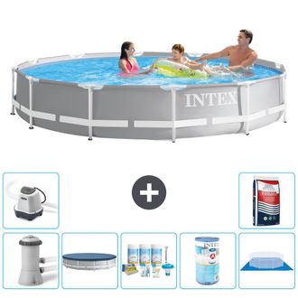 Intex Piscina Prism Frame Redonda - 366x76 Cm - 8-piezas S32095