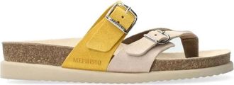 Mephisto Flat Sandalen - Dames - Slippers - Veelkleurig - 35 EU - Su&egrave;de - Schoenen