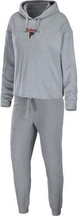 WEAR by Erin Andrews Womens WEAR by Erin Andrews Heathered Gray Atlanta Falcons Pullover Hoodie & Pants Lounge Set in Heather Gray at Nordstrom, Size X-Small