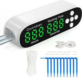 Infinite Sistema De Riego Autom&aacute;tico Para Macetas, Sistema De Riego Por Goteo Con Temporizador Led Usb Programable De 5v Para Plantas De Interior