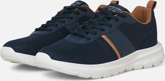 Jack & Jones Mens Jack & Jones Taylor Mesh Polyurethane Mens Navy Blazer Standard Trainers - Size: 10