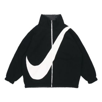 Nike (WMNS) Nike Large Logo Reversible lambs wool Jacket Black CZ4064-010