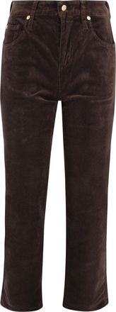 7 For All Mankind Brown Velvet Trousers