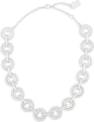 Karine Sultan Polished Circle Collar Necklace in Silver at Nordstrom Rack