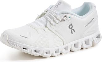 On Womens Cloud 5 Textile Synthetic Undyed White White Trainers 7.5 UK