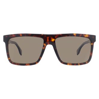 HUGO BOSS Polarized Brown Browline Mens Sunglasses BOSS 1440/O/S 0086/SP 59