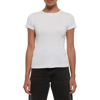 Three Dots Cotton Crewneck T-Shirt in White at Nordstrom Rack, Size X-Large