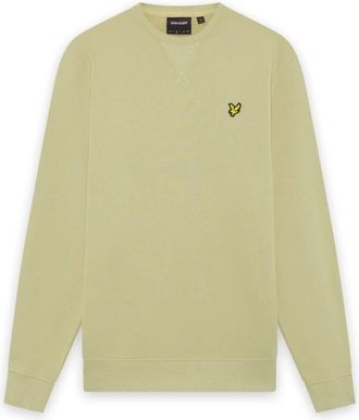Lyle & Scott Sweatshirt met ronde hals - Heren - Sweatshirts - Groen - L - Katoen - Hoodies & sweatvesten