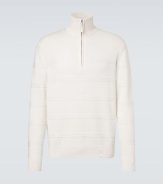 Allude Cotton and cashmere turtleneck sweater