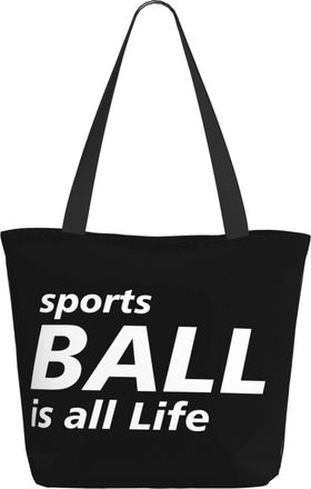 AOOEDM Ball Is All The Life Ladies Shopping Bag 13x11x7in.The Perfect ValentineS Day Gift.It Is The Best ValentineS Day Gift For Mom, Daughter, Wife,Etc