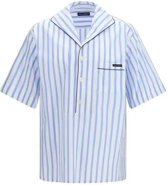 Dolce & Gabbana Multicolor Cotton Pattern Mens Shirt