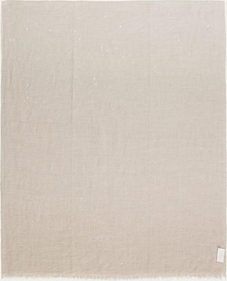 Brunello Cucinelli Sparkling Cashmere and Silk Scarf