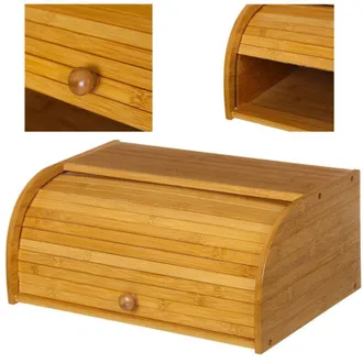 Trade Shop Trade Shop - Panera De Madera De Bamb&uacute; Caj&oacute;n De Cocina Con Apertura De Persiana