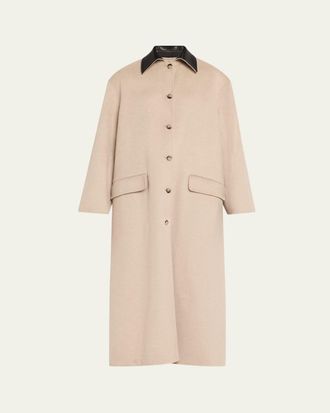 Nanushka Rowina Double Wool Coat